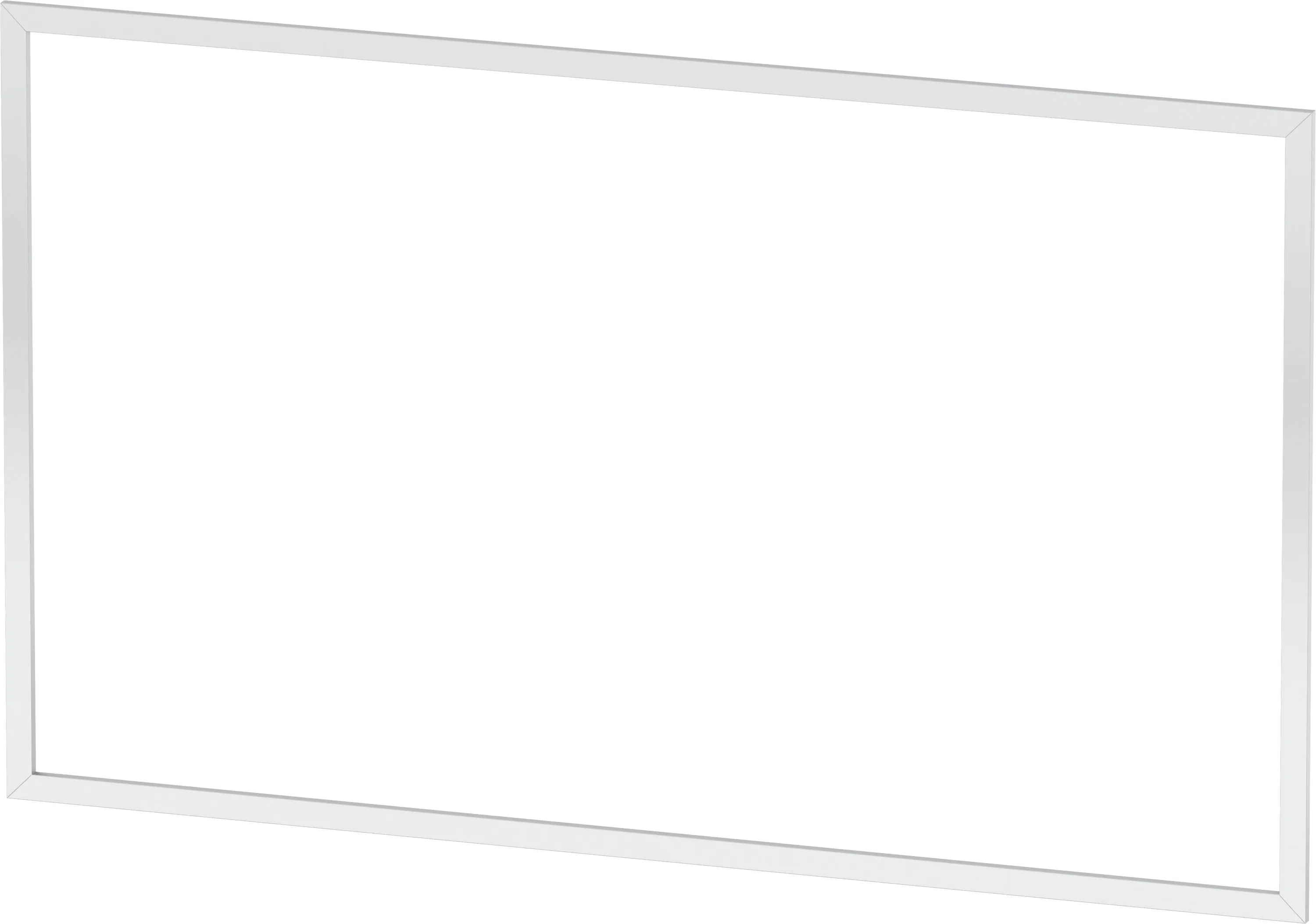 Duravit Einbaurahmen „L-Cube“ in Weiß Matt Farbe: Weiß Matt / Größe: 125 × 1 × 75,1 cm