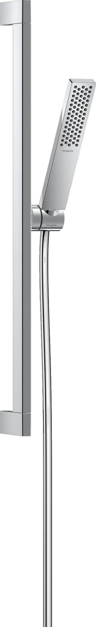 Hansgrohe Pulsify E Brauseset 1jet EcoSmart mit Brausestange 65 cm, Chrom - 100 x 25 mm Brausekopfgröße, PowderRain Strahlart, QuickClean Technologie, 8 l/min Durchflussmenge bei 3 bar Hansgrohe Pulsify E Brauseset 1jet EcoSmart mit Brausestange 65 cm, Chrom - 100 x 25 mm Brausekopfgröße, PowderRain Strahlart, QuickClean Technologie, 8 l/min Durchflussmenge bei 3 bar
