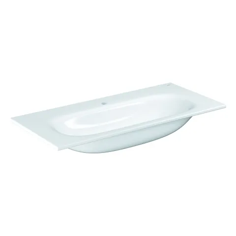Möbelwaschtisch Essence 39566_H, 100 cm, wandhängend, 1000 x 460 mm, aus Sanitärkeramik, PureGuard Hygieneoberfläche, alpinweiß Möbelwaschtisch Essence 39566_H, 100 cm, wandhängend, 1000 x 460 mm, aus Sanitärkeramik, PureGuard Hygieneoberfläche, alpinweiß