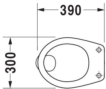 Stand-Tiefspül-WC „Duraplus“ 30 × 35 × 39 cm 