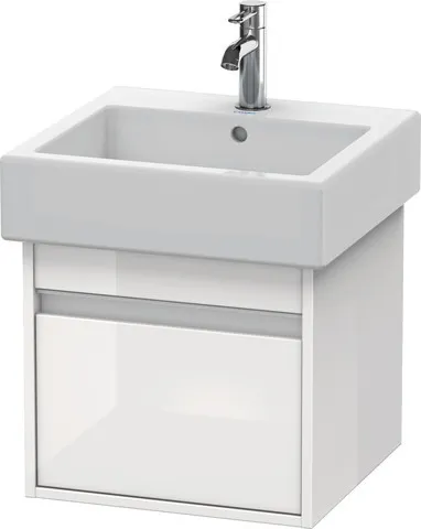 Duravit Waschtischunterschrank wandhängend „Ketho“ 45 × 41 × 44 cm Weiß Hochglanz