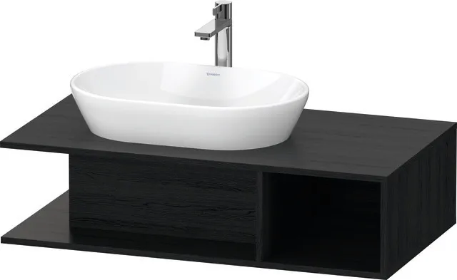 Duravit Waschtischunterschrank wandhängend „D-Neo“ 100 × 26 × 55 cm Eiche Schwarz
