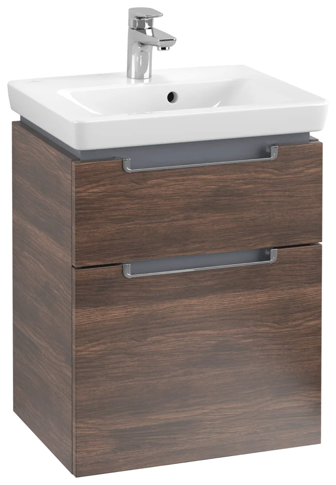 Villeroy & Boch Waschbeckenunterschrank Subway 2.0, Arizona Oak, 485x380 mm, Höhe 590 mm, mit SoftClosing, 1 Waschbecken