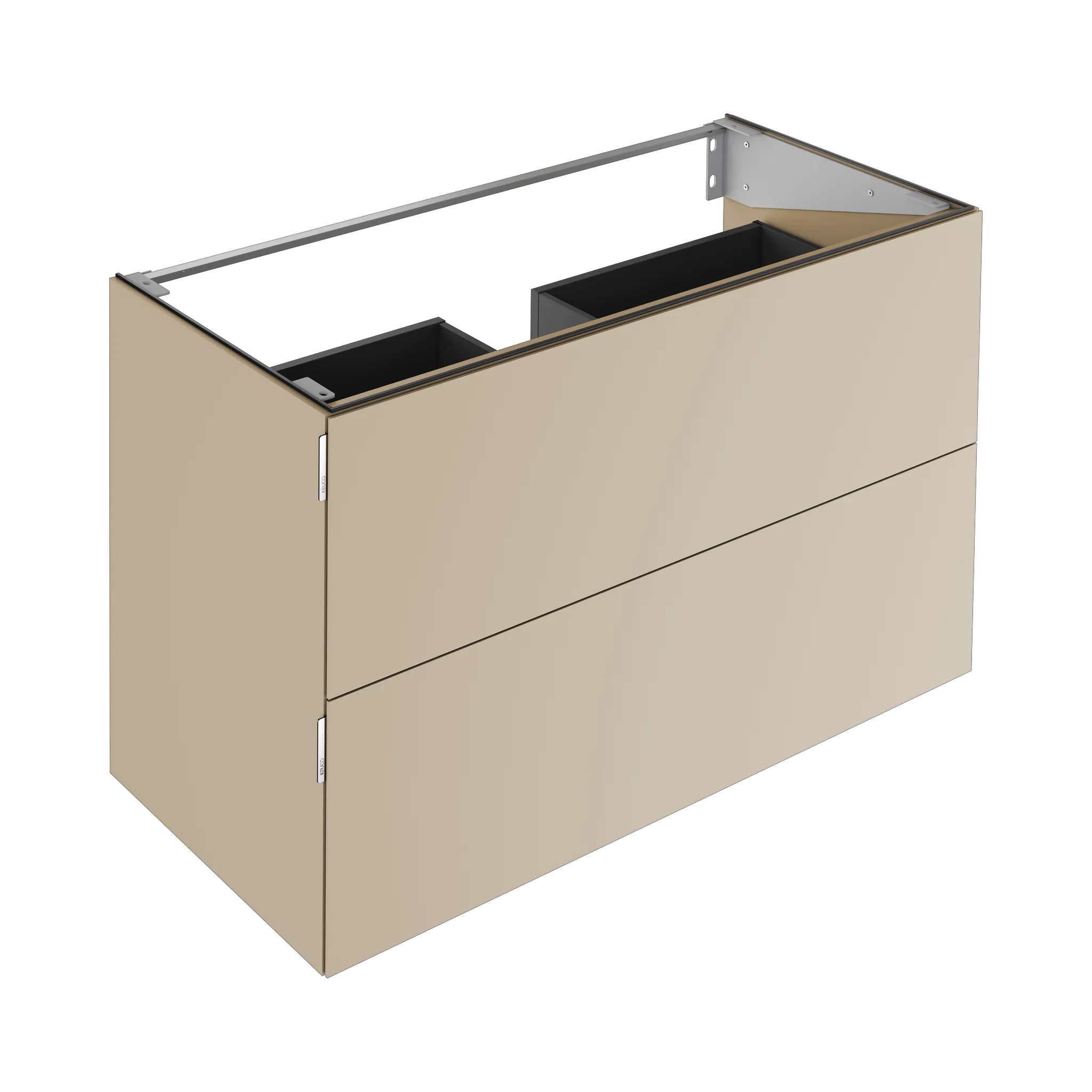 KEUCO EDITION 11 ART Waschtischunterbau mit 2 Auszügen und Beleuchtung, sand