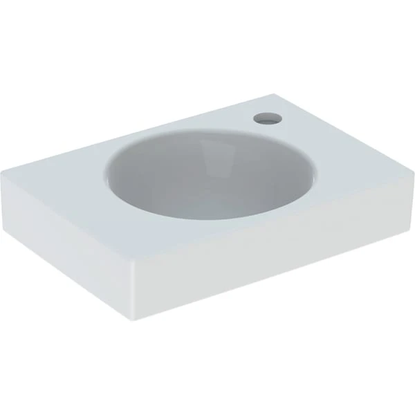 Wandwaschtisch „Preciosa II“, rechteckig, Hahnlochposition rechts 40 × 28 cm Wandwaschtisch „Preciosa II“, rechteckig, Hahnlochposition rechts 40 × 28 cm