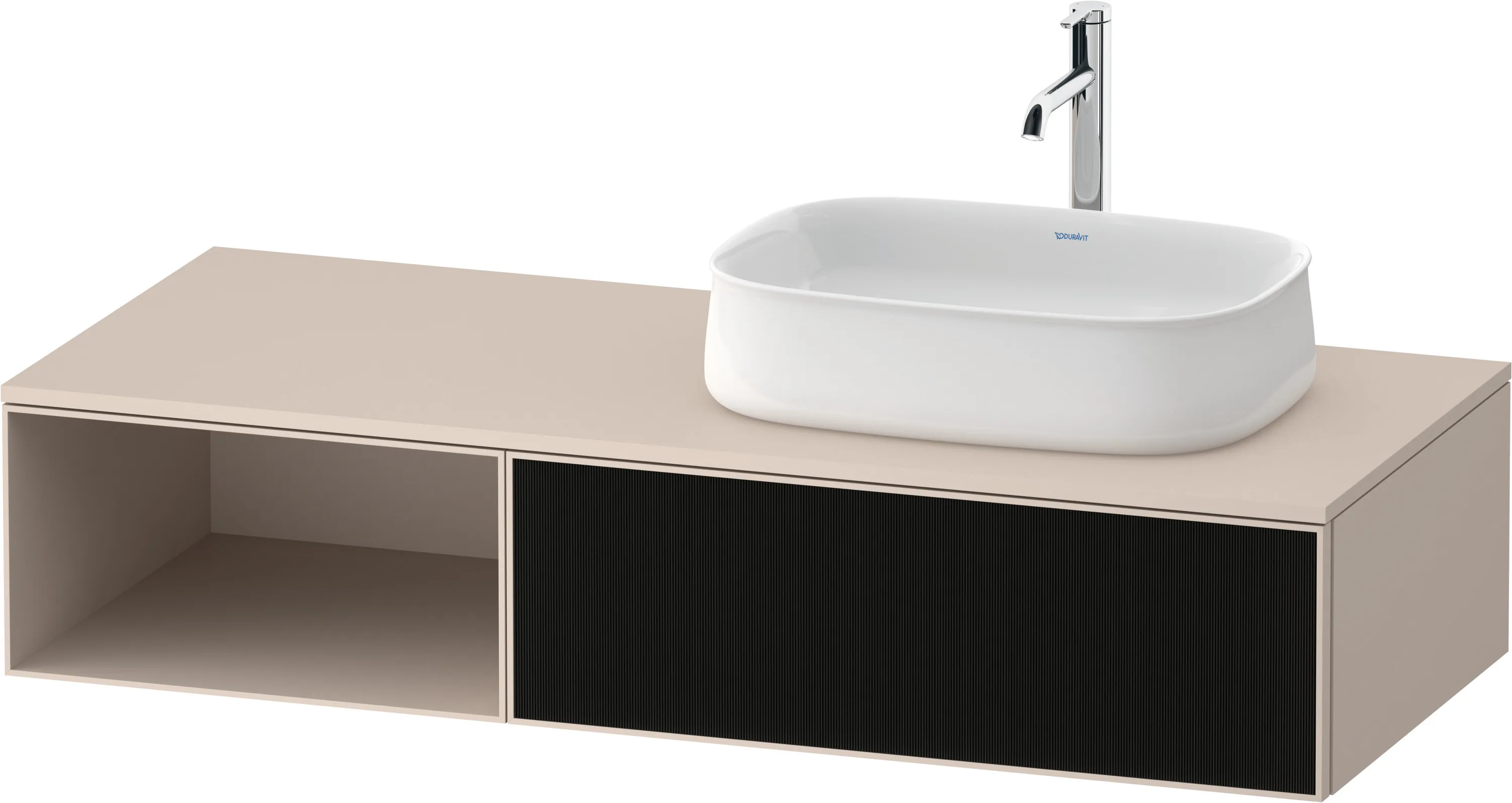 Duravit Waschtischunterschrank wandhängend „Zencha“ 130 × 28,1 × 55 cm Duravit Waschtischunterschrank wandhängend „Zencha“ 130 × 28,1 × 55 cm