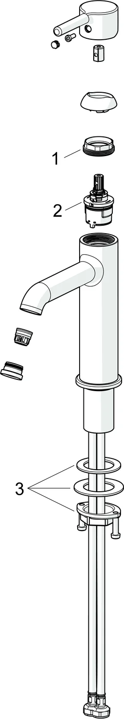 HansaVANTIS Style Waschtischarmatur EHM WT-Batt. HansaVANTIS Style 5437 Ausld. 133 mm Bronze gebürstet HansaVANTIS Style Waschtischarmatur EHM WT-Batt. HansaVANTIS Style 5437 Ausld. 133 mm Bronze gebürstet