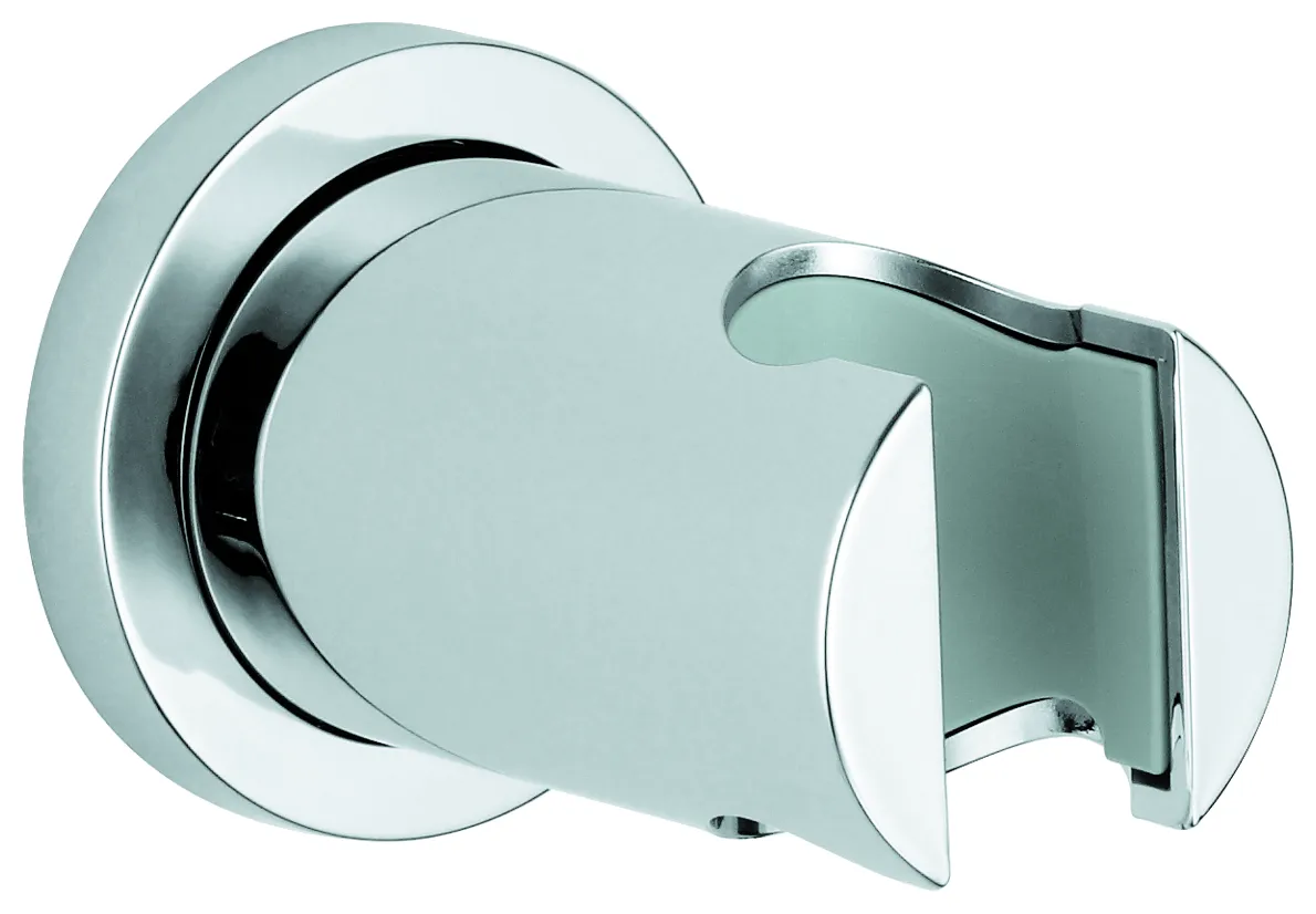 Handbrausehalter Rainshower 27074, nicht verstellbar, mit runder Rosette, chrom Farbe: chrom Handbrausehalter Rainshower 27074, nicht verstellbar, mit runder Rosette, chrom Farbe: chrom