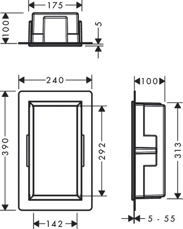 XtraStoris Original Wandnische mit integrier.Rah.300 x 150 x 100 mm MSW XtraStoris Original Wandnische mit integrier.Rah.300 x 150 x 100 mm MSW