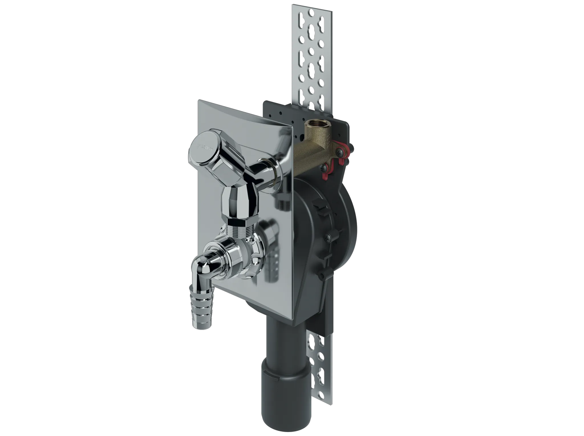 Wandeinbau-Waschgeräte-Siphon 406 senkrecht, DN 40/DN 50