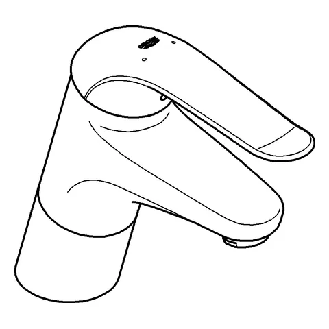 Einhand-Waschtischbatterie Euroeco Special 32765, Einlochmontage, glatter Körper, 46 mm Keramikkartusche, Hebellänge 120 mm, chrom Einhand-Waschtischbatterie Euroeco Special 32765, Einlochmontage, glatter Körper, 46 mm Keramikkartusche, Hebellänge 120 mm, chrom