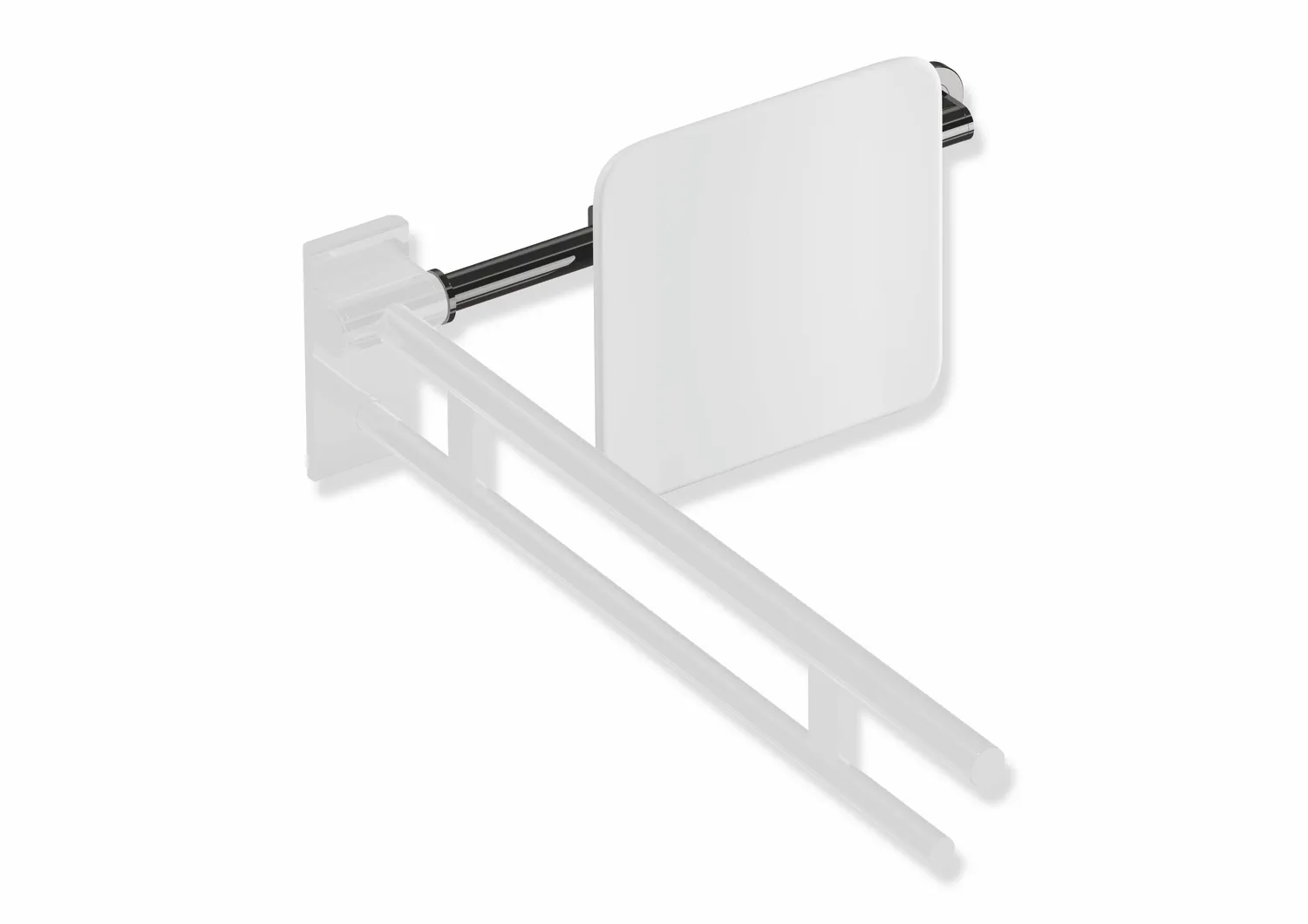 Rückenstütze, System 900, Anbindung Edst. PVD., Lehne Kst., weiß, Achsmaß verstellbar 564-664 mm, T: 150 mm, einseitig Wandmontage mit Rosetten (links), einseitig Montage an SK-Griffen, Design (A) (rechts), in Farbe CK (messing glänzend) Rückenstütze, System 900, Anbindung Edst. PVD., Lehne Kst., weiß, Achsmaß verstellbar 564-664 mm, T: 150 mm, einseitig Wandmontage mit Rosetten (links), einseitig Montage an SK-Griffen, Design (A) (rechts), in Farbe CK (messing glänzend)