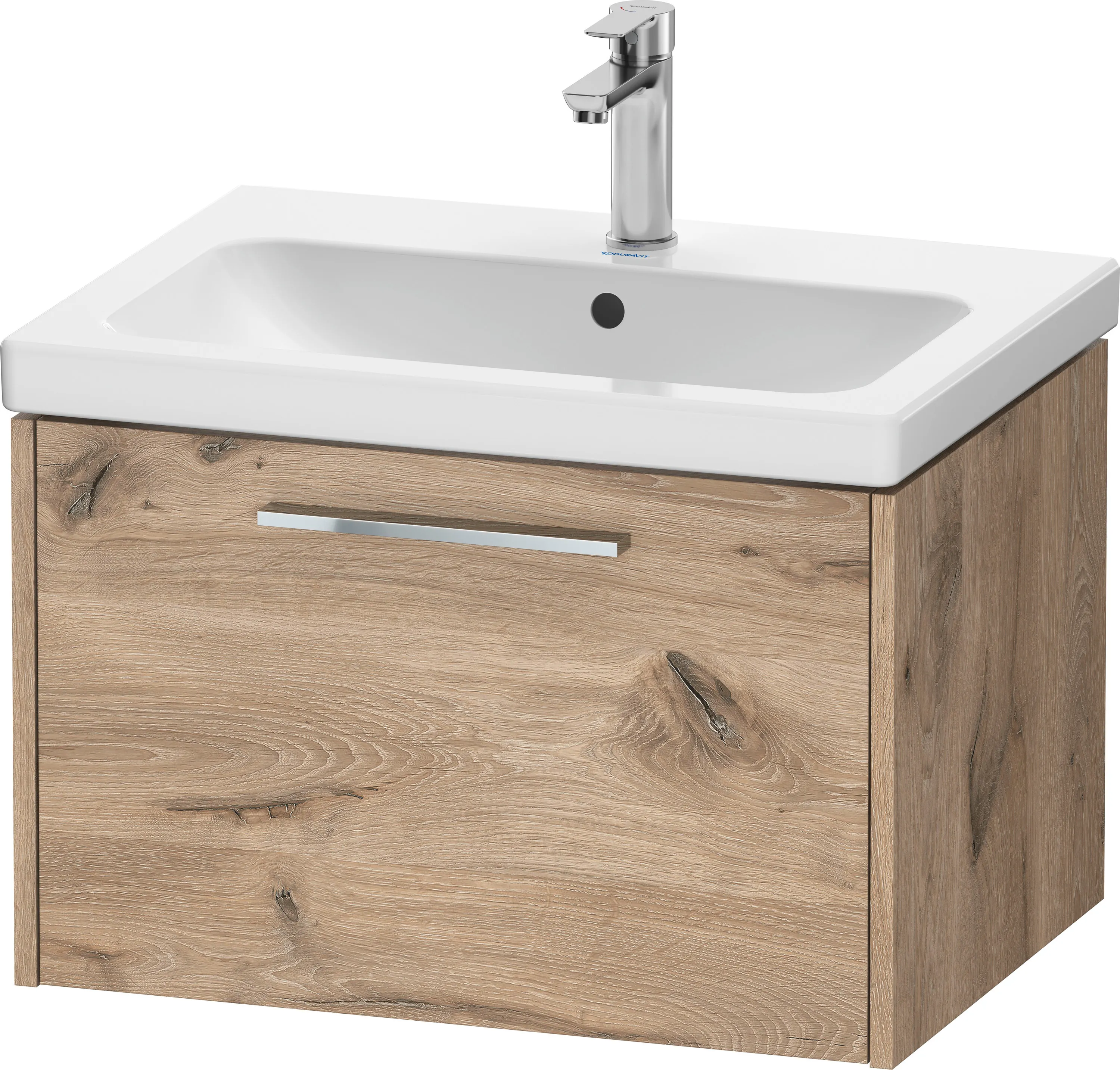 Duravit Waschtischunterschrank Wandhängend „D-Code“ 63,4 × 40 × 46 cm in Eiche Marmoriert Duravit Waschtischunterschrank Wandhängend „D-Code“ 63,4 × 40 × 46 cm in Eiche Marmoriert