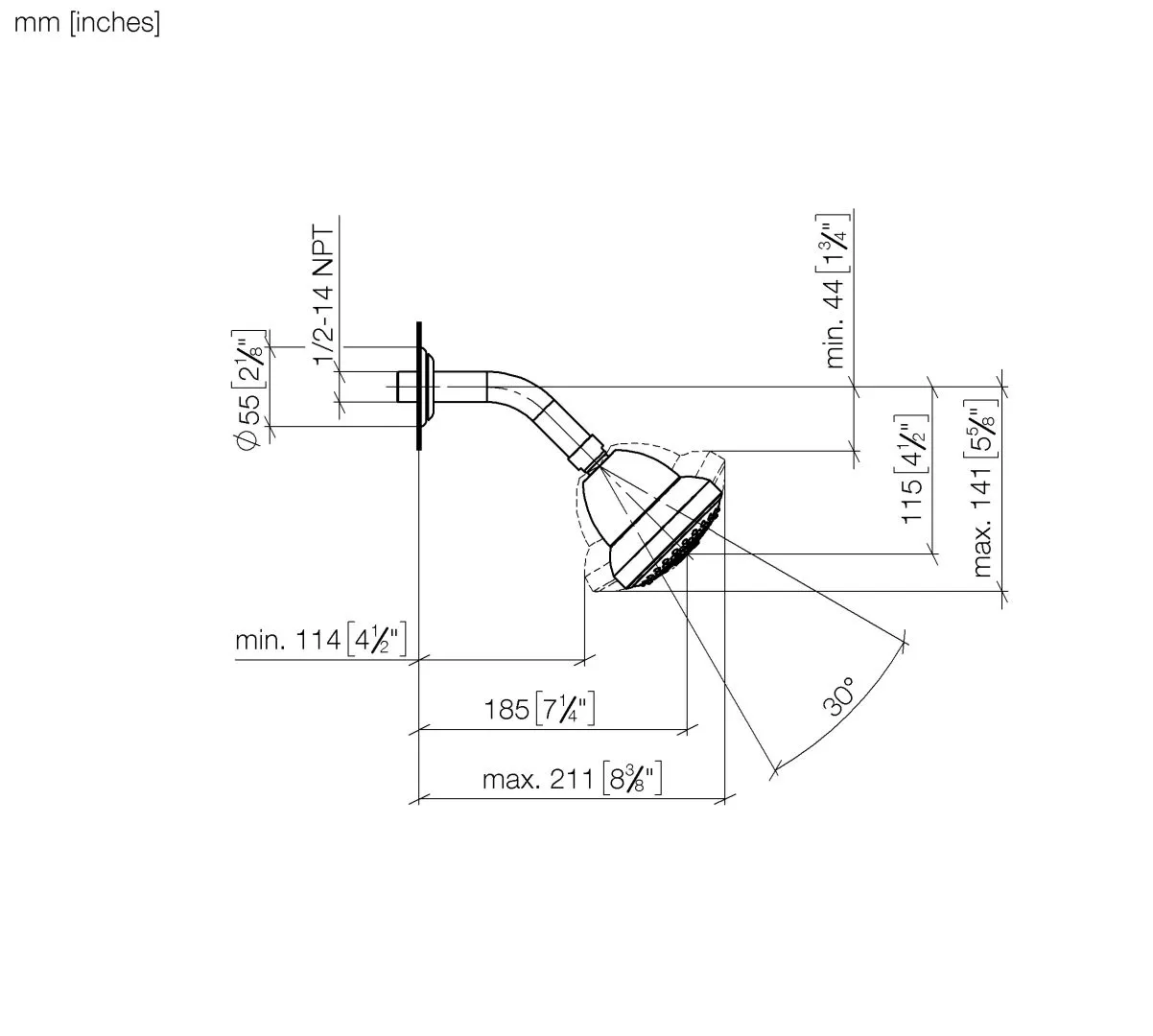 Kopfbrause MADISON Chrom 28508360