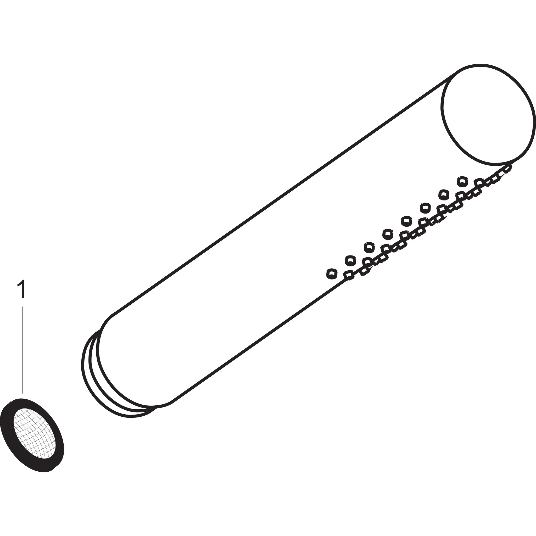 Hansgrohe AXOR Starck Handbrause 1jet Brushed Gold Optic, 68 x 24 mm, Rain-Strahl, QuickClean, max. 8 l/min Durchfluss