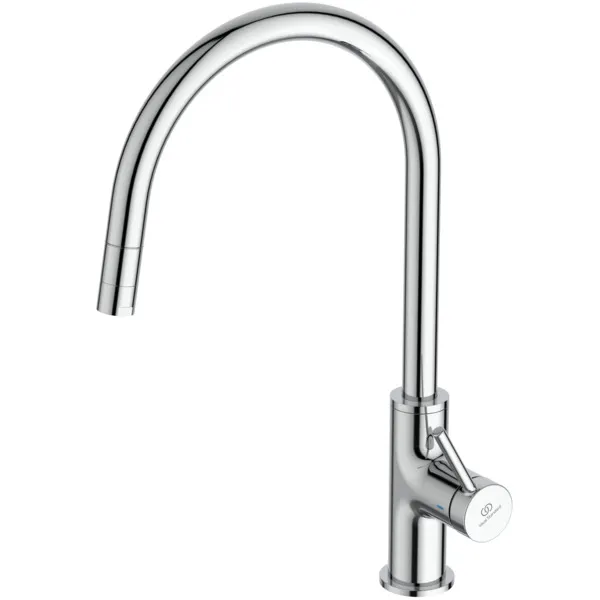 Ideal Standard Küchenarmatur Ceraline Nuovo, Ausladung 218mm, herausziehbare Handbrause, hoher Auslauf Chrom Ideal Standard Küchenarmatur Ceraline Nuovo, Ausladung 218mm, herausziehbare Handbrause, hoher Auslauf Chrom