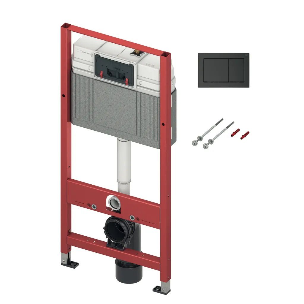 TECEbase WC-Set mit Base-Spülkasten, inklusive WC-Betätigungsplatte TECEbase in schwarz matt 112 × 50 × 15 cm TECEbase WC-Set mit Base-Spülkasten, inklusive WC-Betätigungsplatte TECEbase in schwarz matt 112 × 50 × 15 cm