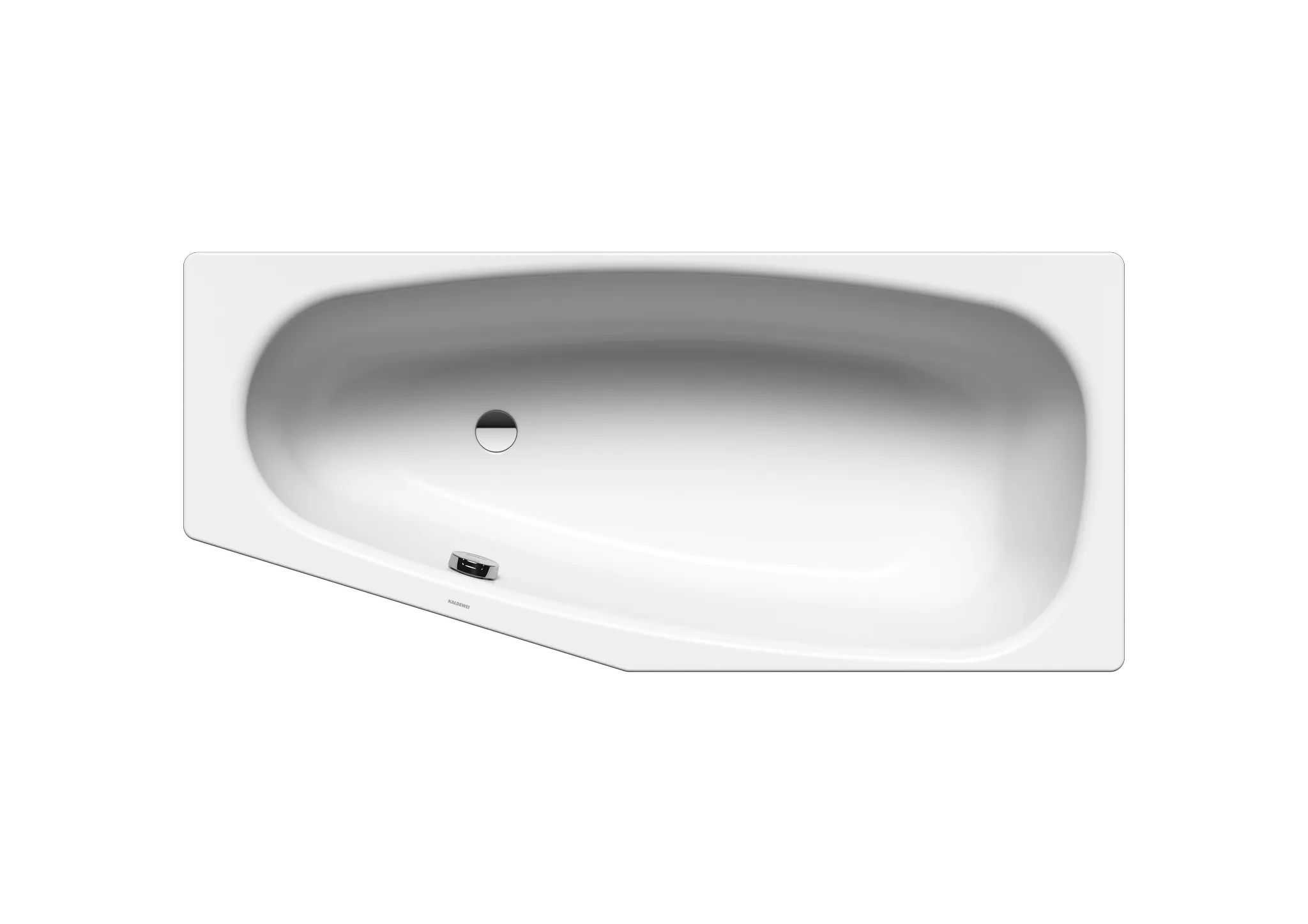 Kaldewei Badewanne „Mini“ trapez fünfeck 157 × 75 cm, ohne Grifflochbohrungen, links in alpinweiß Kaldewei Badewanne „Mini“ trapez fünfeck 157 × 75 cm, ohne Grifflochbohrungen, links in alpinweiß
