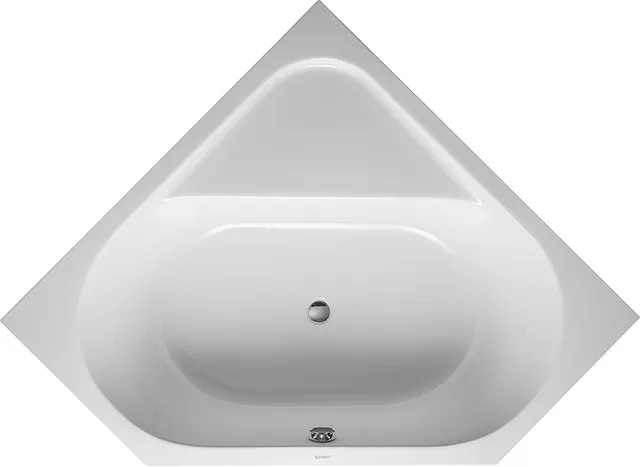 Duravit Badewanne „D-Code“ eck 140 × 140 cm, Mittelablauf