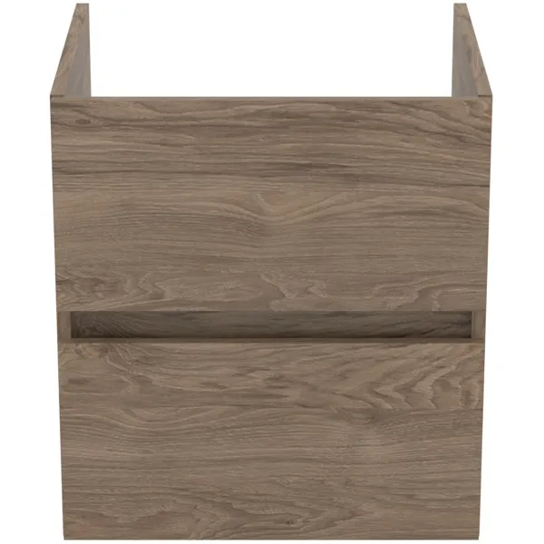 Ideal Standard Waschtischunterschrank „Eurovit+“ 50 × 55 × 44 cm Nussbaum geflammt Ideal Standard Waschtischunterschrank „Eurovit+“ 50 × 55 × 44 cm Nussbaum geflammt