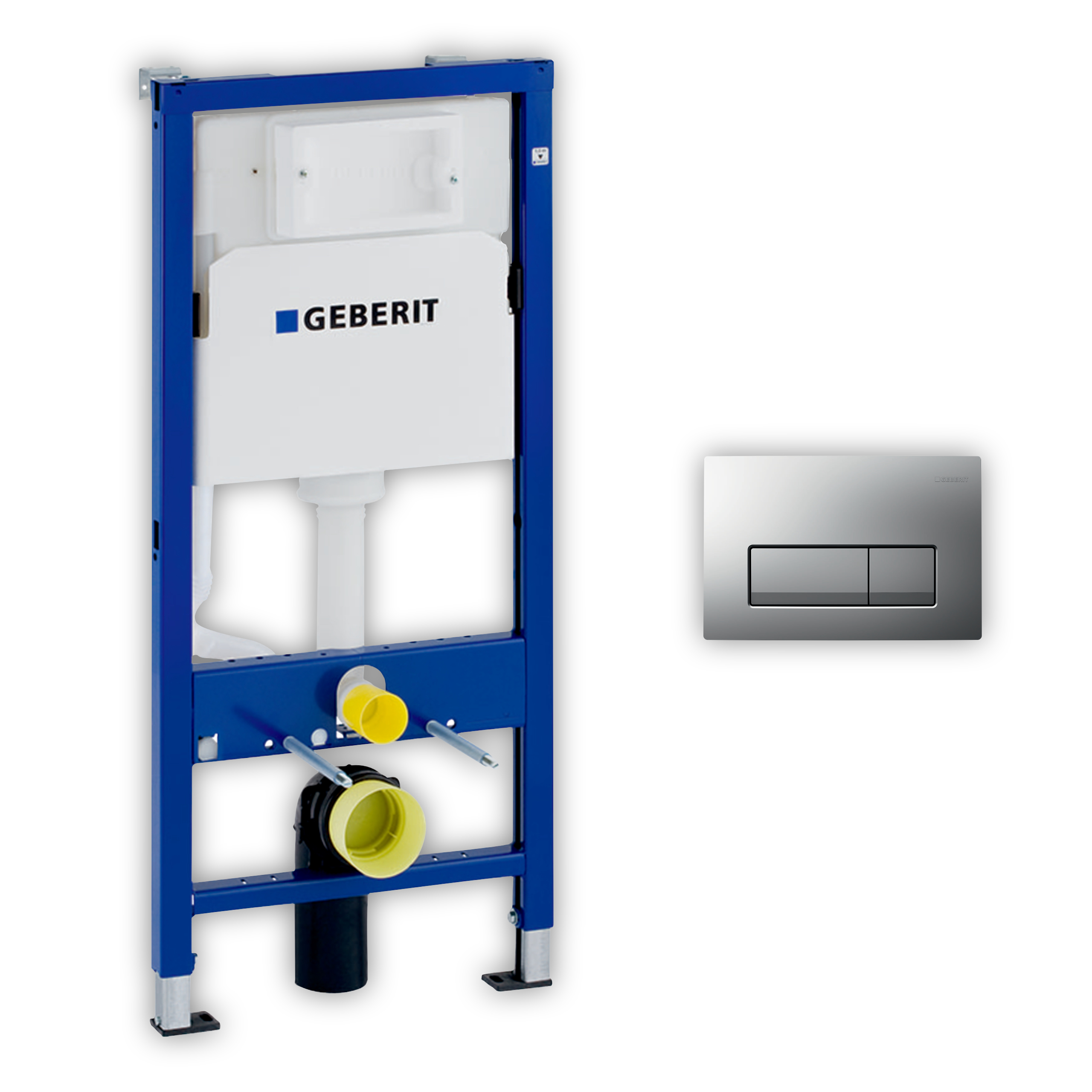 Vorwand-/Einbauelement für Toilette mit Spülkasten Delta (UP100) Betätigungsplatte Geberit UP100 „Delta50“ in Vorwand-/Einbauelement für Toilette mit Spülkasten Delta (UP100) Betätigungsplatte Geberit UP100 „Delta50“ in