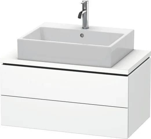 Duravit Waschtischunterschrank wandhängend „L-Cube“ 82 × 40 × 47,7 cm Weiß Matt Duravit Waschtischunterschrank wandhängend „L-Cube“ 82 × 40 × 47,7 cm Weiß Matt