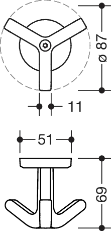 HEWI Dreifachhaken „Serie 477“ HEWI Dreifachhaken „Serie 477“