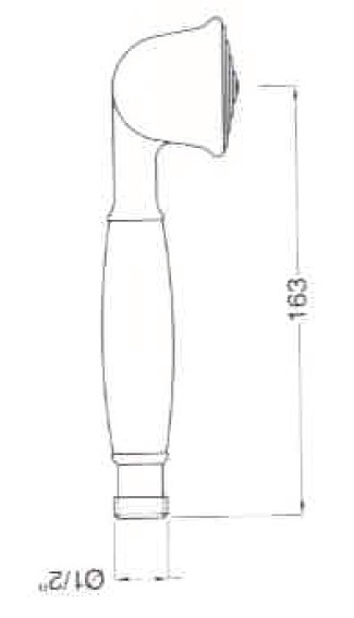 Handbrause AqvaRetro I - 1-strahlig - Messingkörper - chrrom Handbrause AqvaRetro I - 1-strahlig - Messingkörper - chrrom