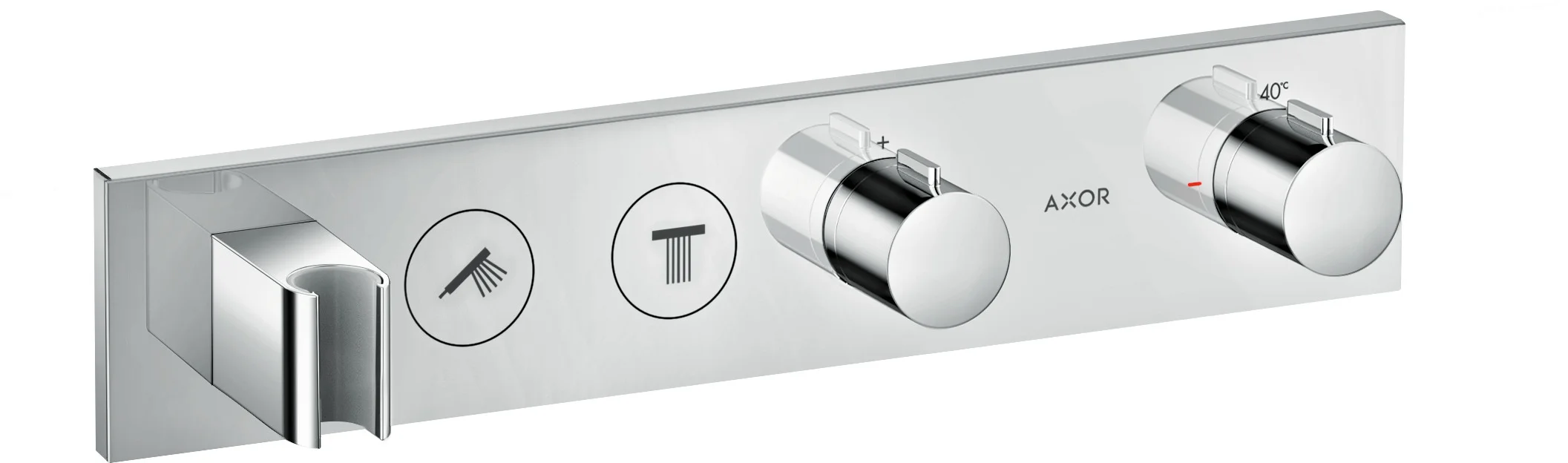 Hansgrohe AXOR ShowerSolutions Thermostatmodul Select 460/90 Unterputz, Chrom, 2 Verbraucher, max. Durchfluss 14 l/min bei 1 bar, 26 l/min bei 3 bar Hansgrohe AXOR ShowerSolutions Thermostatmodul Select 460/90 Unterputz, Chrom, 2 Verbraucher, max. Durchfluss 14 l/min bei 1 bar, 26 l/min bei 3 bar
