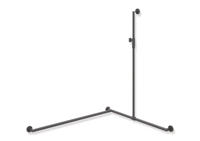 HEWI Duschhandlauf System 900 PG56, Edelstahl, pulverbeschichtet, mit magnetischem Brausehalter, 1250 mm HEWI Duschhandlauf System 900 PG56, Edelstahl, pulverbeschichtet, mit magnetischem Brausehalter, 1250 mm