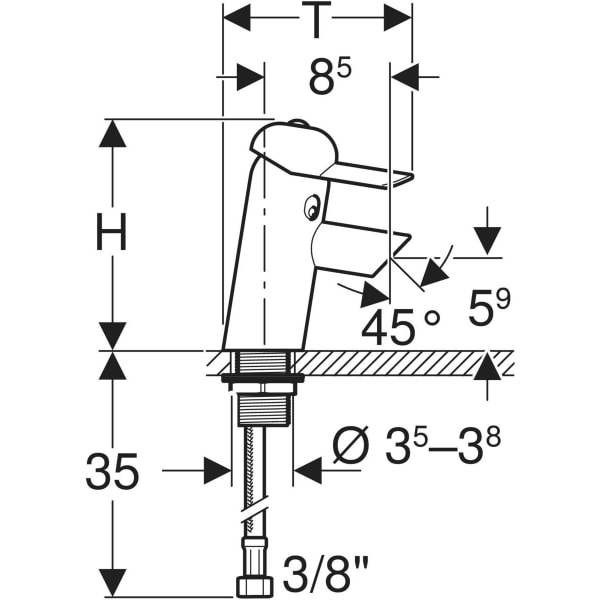 Geberit Einhebelmischer „Bambini“ Waschtischarmatur Einhebelmischer, mehrfarbig Geberit Einhebelmischer „Bambini“ Waschtischarmatur Einhebelmischer, mehrfarbig