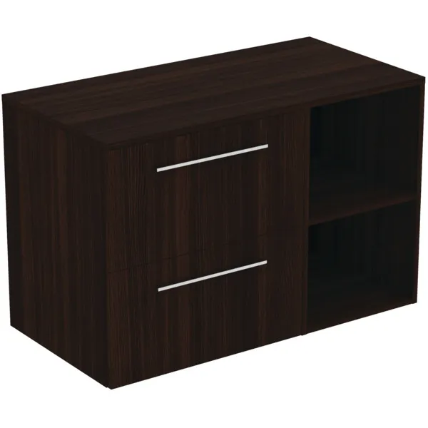 Ideal Standard i.life B 100cm Möbel-Set 2 Auszüge Chrom Eiche