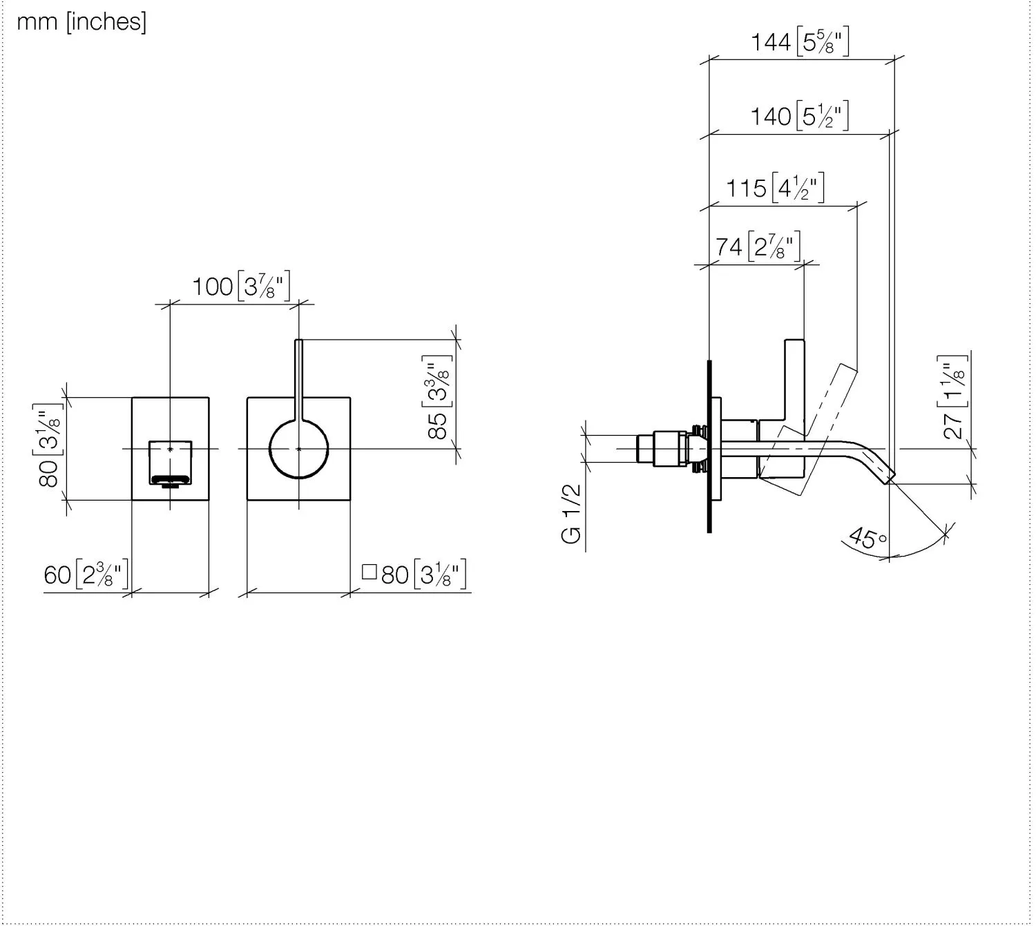 Waschtisch-Wand-Einhandbatterie ohne Ablaufgarnitur IMO Chrom 36860671 Waschtisch-Wand-Einhandbatterie ohne Ablaufgarnitur IMO Chrom 36860671