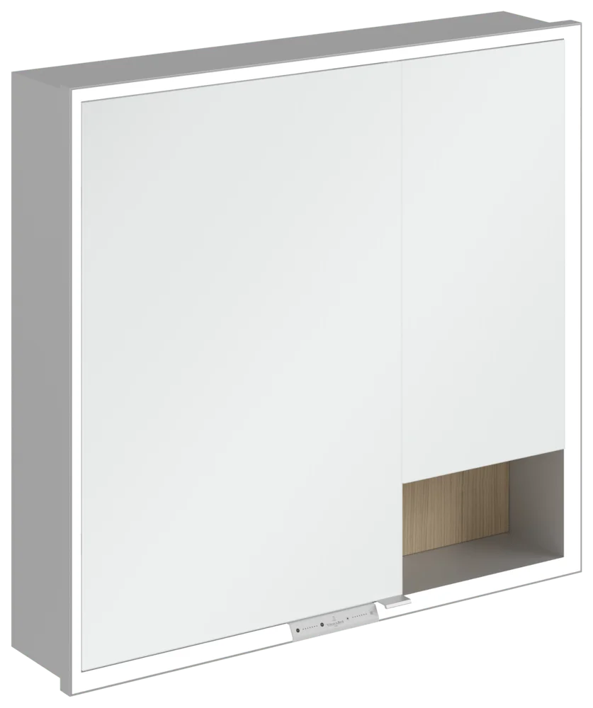 Villeroy & Boch Einbau-Spiegelschrank My View+ A48280, 800x750x168mm, LED-Beleuchtung, VJ Nordic Oak Villeroy & Boch Einbau-Spiegelschrank My View+ A48280, 800x750x168mm, LED-Beleuchtung, VJ Nordic Oak
