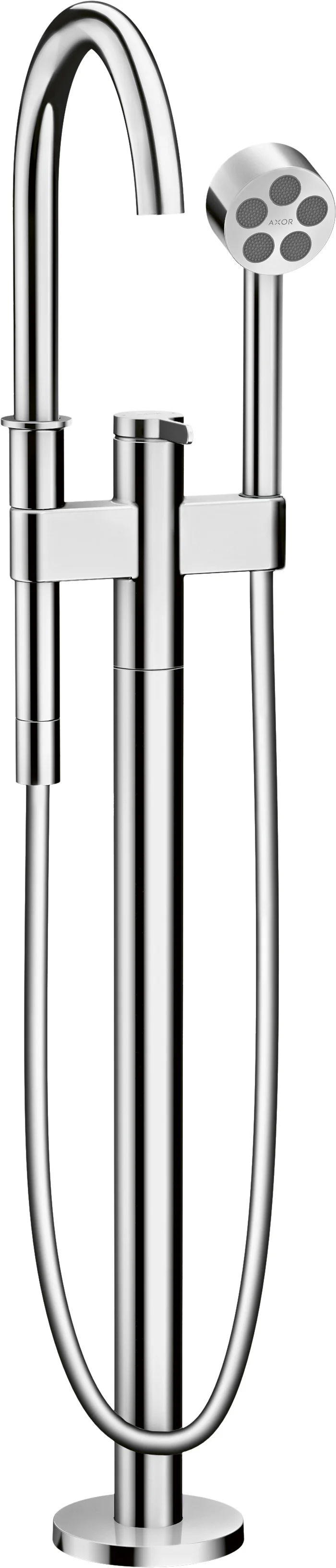 Hansgrohe AXOR One Einhebel-Wannenmischer bodenstehend, Chrom, Ausladung 220 mm Hansgrohe AXOR One Einhebel-Wannenmischer bodenstehend, Chrom, Ausladung 220 mm