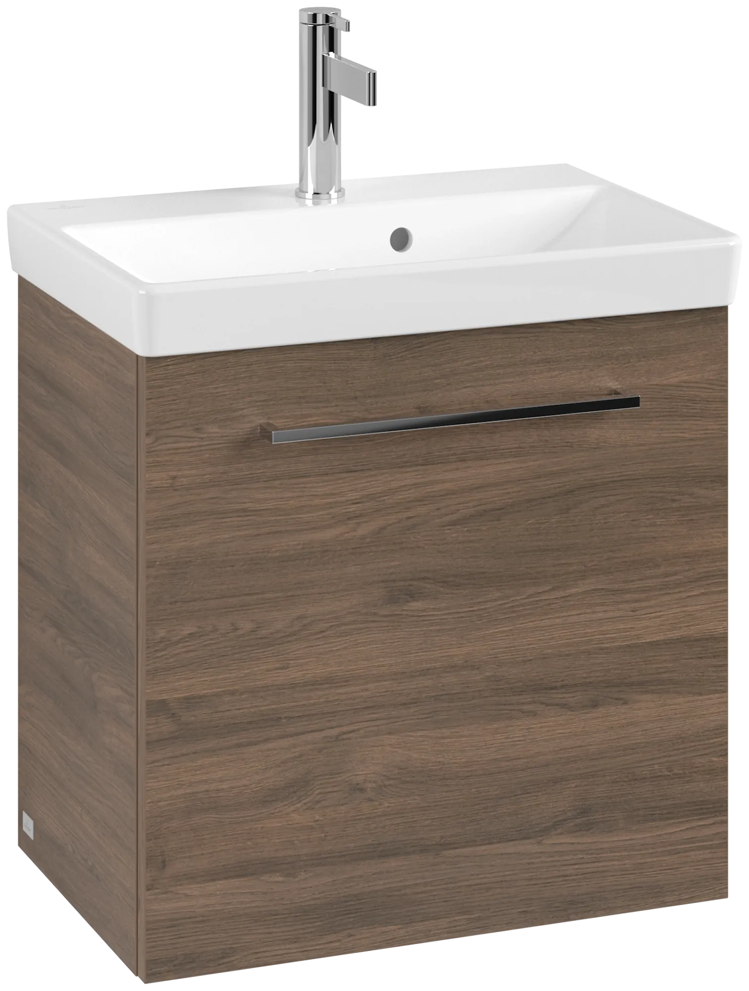 Villeroy & Boch Waschtischunterschrank mit Tür „Avento“ für Schrankwaschtisch 530 × 514 × 352 mm Arizona Oak, Anschlag rechts, Soft Closing, 1 Tür