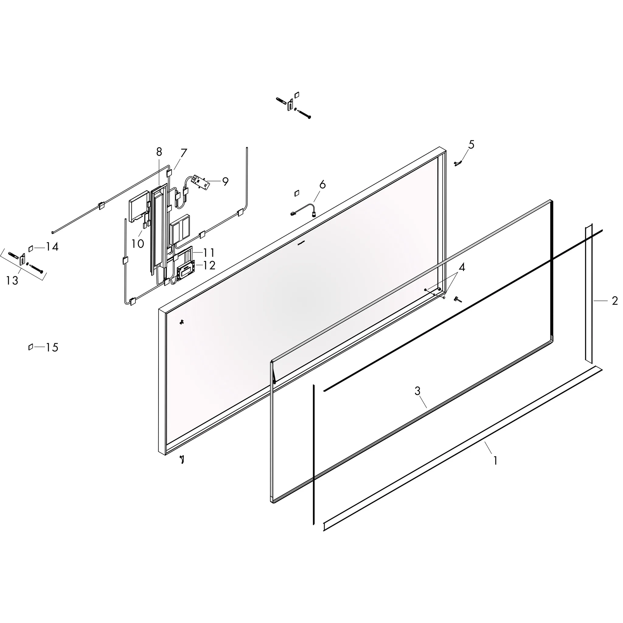 Xarita E Spiegel mit LED-Beleuchtung 1600/50 IR Sensor Mattweiß
