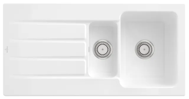 Villeroy & Boch Einbau-Küchenspülbecken „Architectura“ 60 XR 1000 × 510 × 220 mm in Weiß Alpin