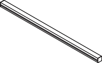 HEWI Wandprofil mit Kappe/n in Signalweiß matt HEWI Wandprofil mit Kappe/n in Signalweiß matt