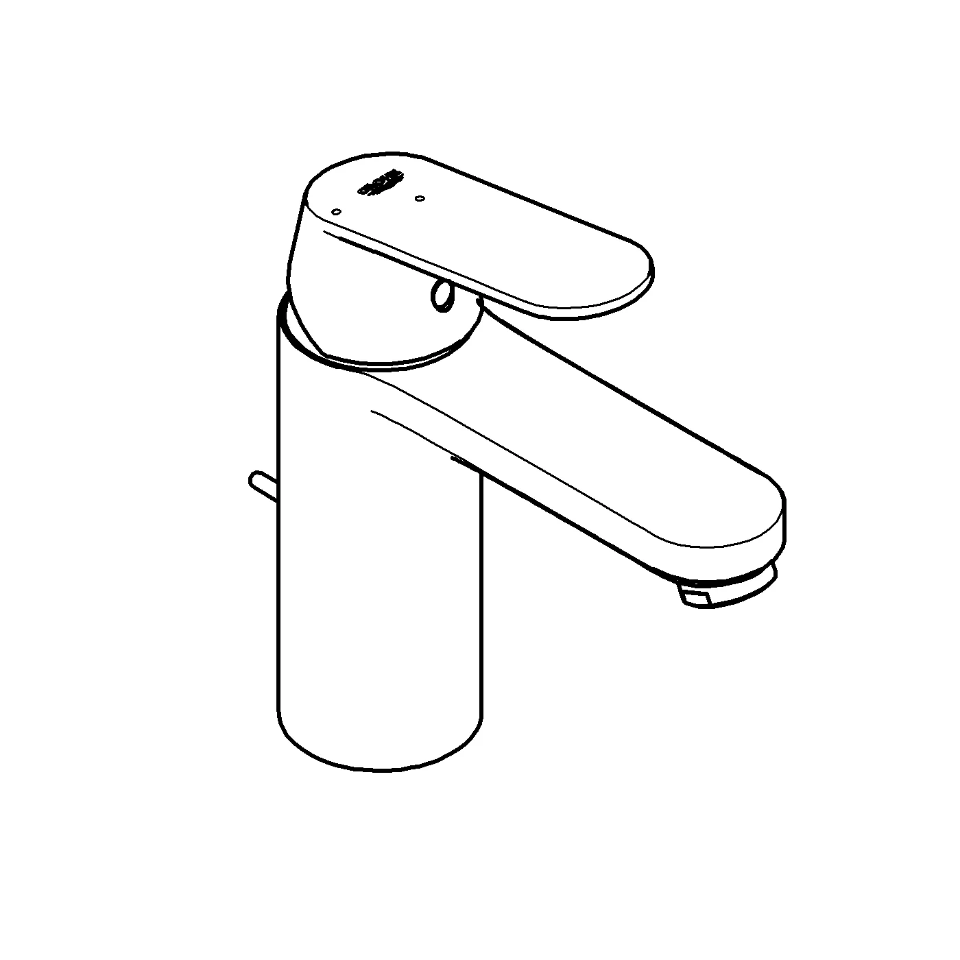 Einhand-Waschtischbatterie Eurosmart Cosmopolitan 23396, M-Size, Einlochmontage, Zugstangen-Ablaufgarnitur 1 1/4″, Energie-Spar-Funktion Mittelstellung kalt, chrom Einhand-Waschtischbatterie Eurosmart Cosmopolitan 23396, M-Size, Einlochmontage, Zugstangen-Ablaufgarnitur 1 1/4″, Energie-Spar-Funktion Mittelstellung kalt, chrom