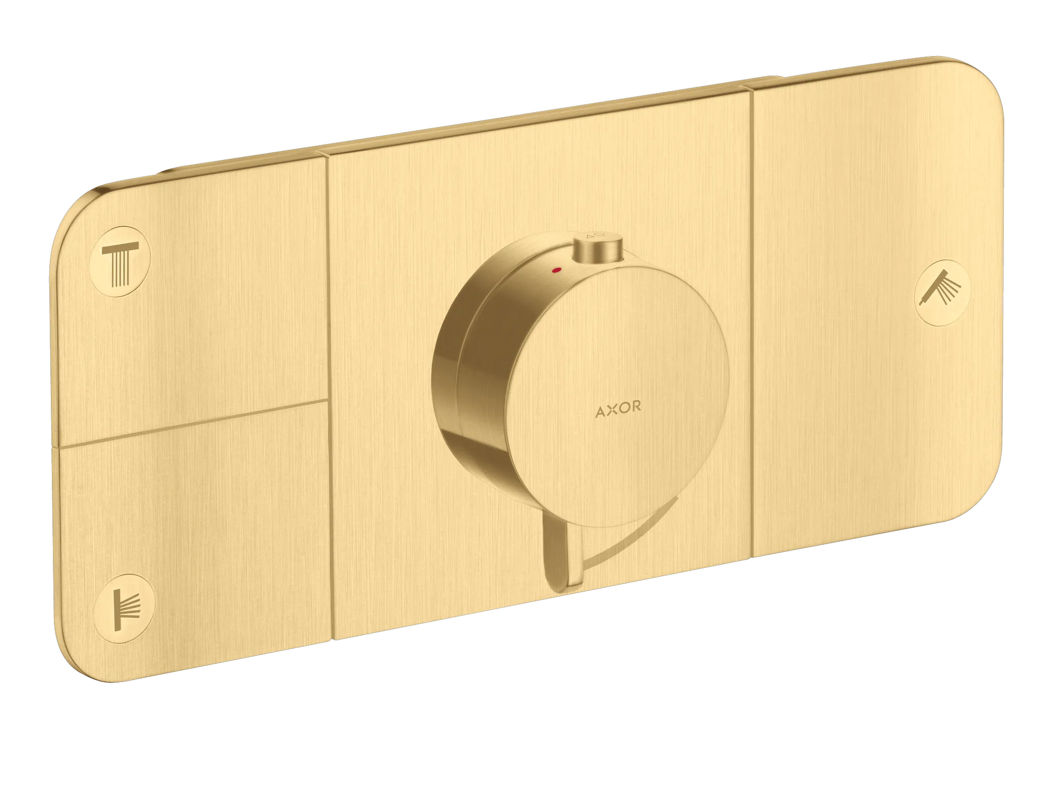 Hansgrohe AXOR One Thermostatmodul Unterputz für 3 Verbraucher Brushed Gold Optic Hansgrohe AXOR One Thermostatmodul Unterputz für 3 Verbraucher Brushed Gold Optic