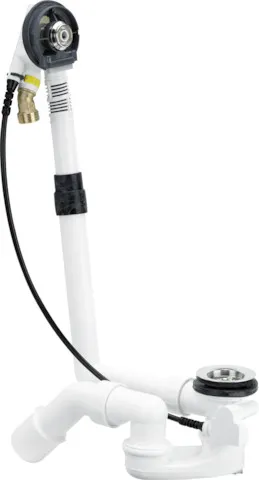 Viega Ab- und Überlaufgarnitur mit Zulauffunktion Modell 6161.51 „Multiplex Trio“ für Standardwannen (Ablauf am Fußende) Viega Ab- und Überlaufgarnitur mit Zulauffunktion Modell 6161.51 „Multiplex Trio“ für Standardwannen (Ablauf am Fußende)