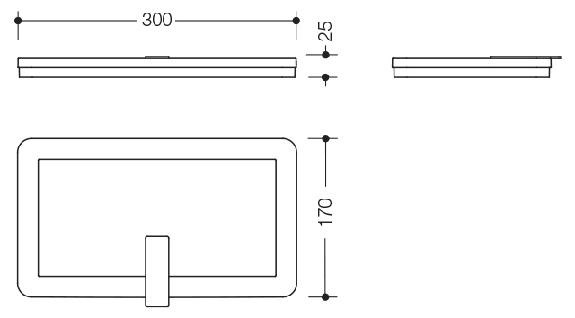 HEWI Deckel „Serie 805“ 30 cm