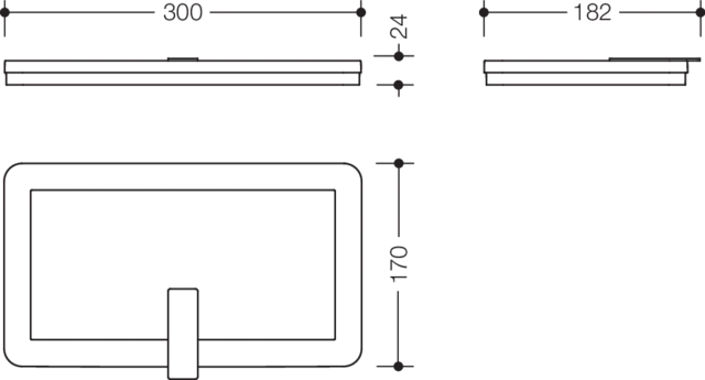 HEWI Deckel 30 cm