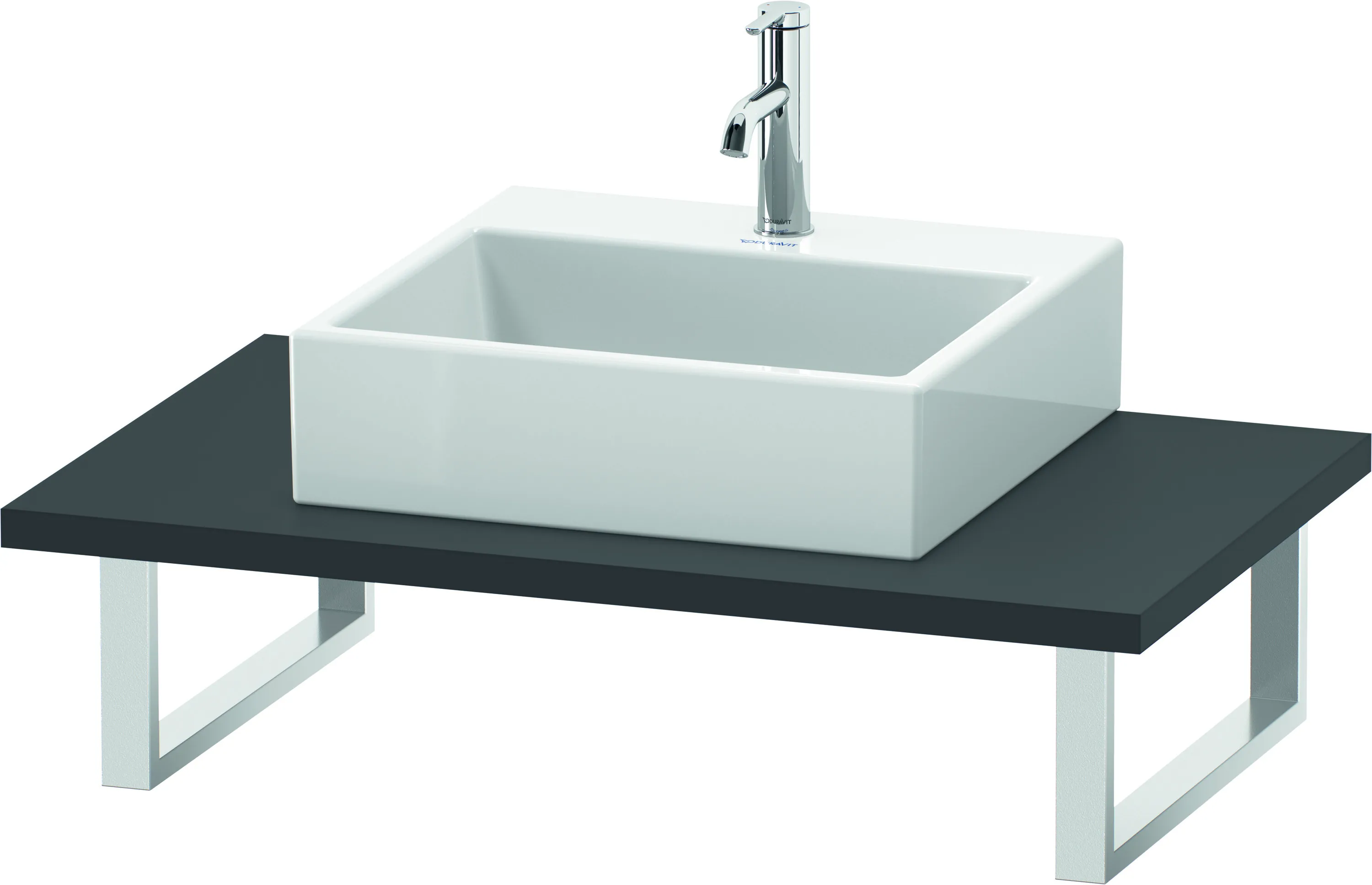 Duravit Konsole „L-Cube“ in Graphit Matt Duravit Konsole „L-Cube“ in Graphit Matt
