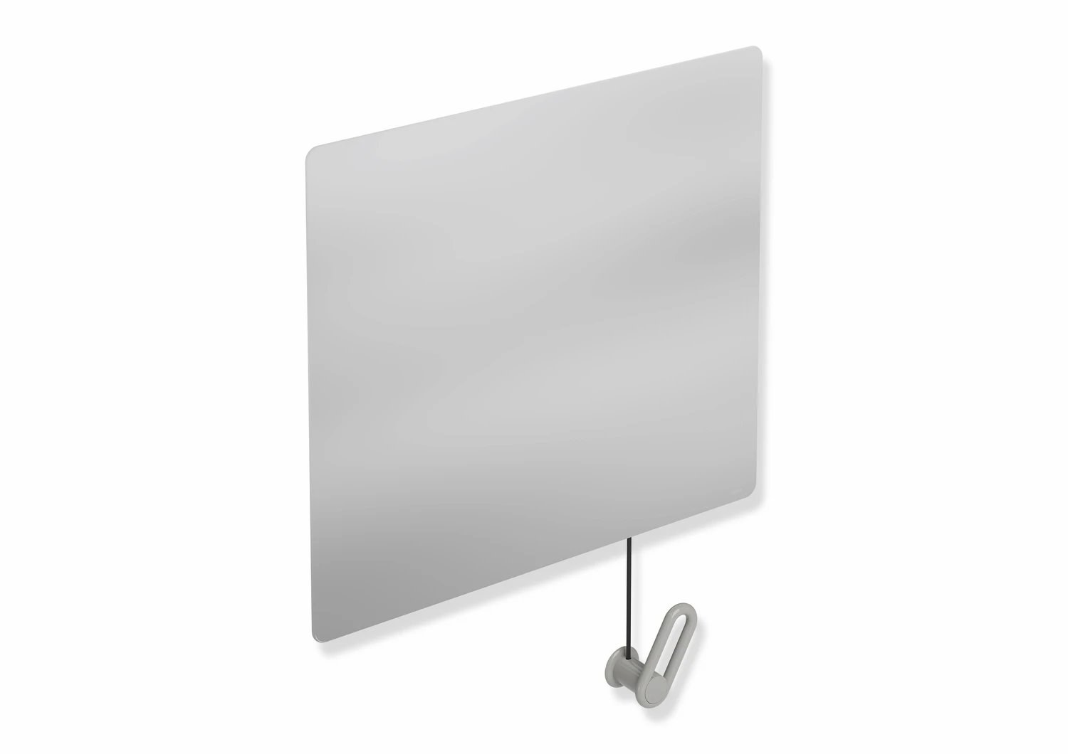 HEWI Kippspiegel „Serie 801“ 60 × 54 cm in Felsgrau
