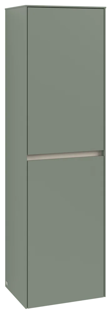 Villeroy & Boch Collaro Hochschrank C03400, 454x1538x347mm, 2 Türen, links Anschlag, Soft Green