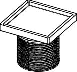 drainpoint S Rostrahmen aus Edelstahl, 150 mm, Design ″plate″ drainpoint S Rostrahmen aus Edelstahl, 150 mm, Design ″plate″