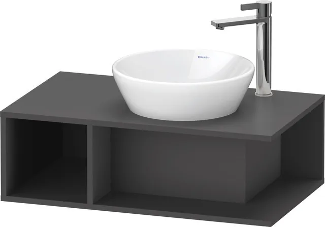 Duravit Waschtischunterschrank wandhängend „D-Neo“ 80 × 26 × 48 cm Graphit Matt