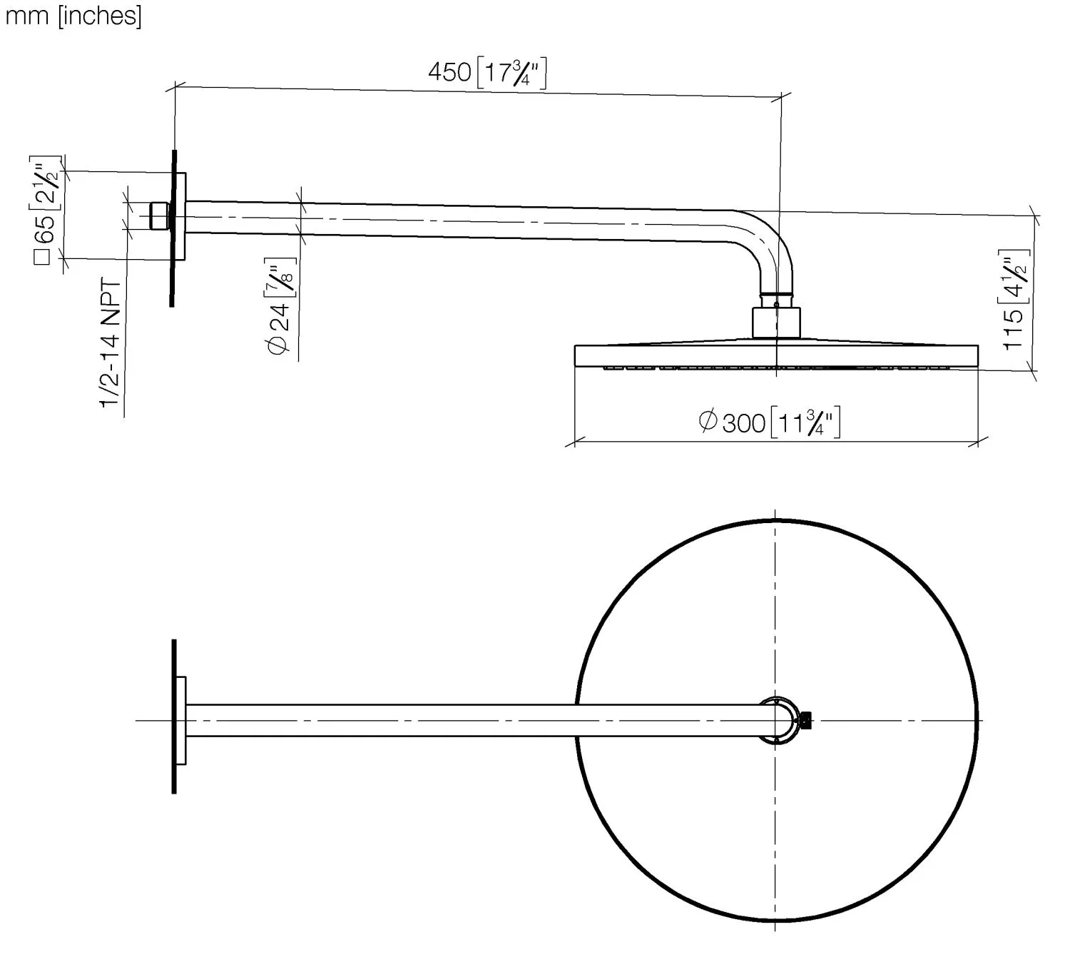 Regenbrause mit Wandanbindung SERIENSPEZIFISCH Chrom 28679670 Regenbrause mit Wandanbindung SERIENSPEZIFISCH Chrom 28679670